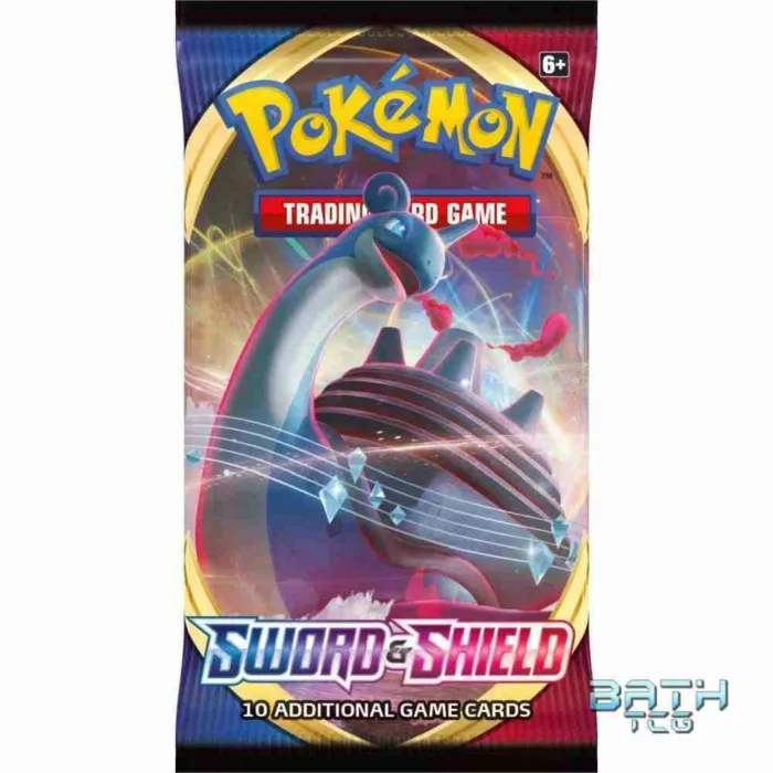 pokemon booster pack 10 cards sword and shield lapras