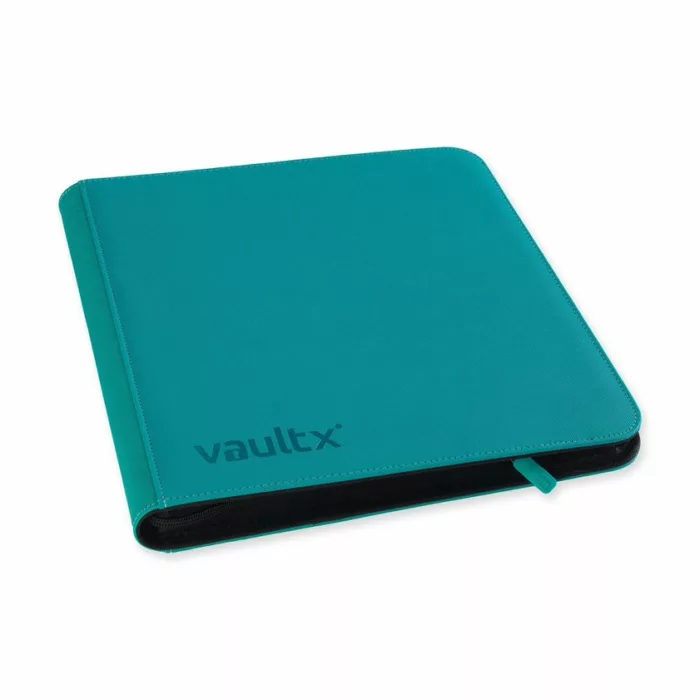 vaultx 12 pocket exo tec zip binder teal jpg