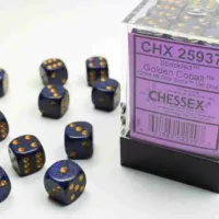 Chessex: Speckled D6 Set of 36 12mm - Golden Cobalt