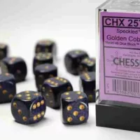 Chessex: Speckled 16mm D6 Dice Set - Golden Cobalt