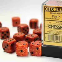 CHESSEX: SPECKLED D6 16MM DICE SET - SPECKLED FIR