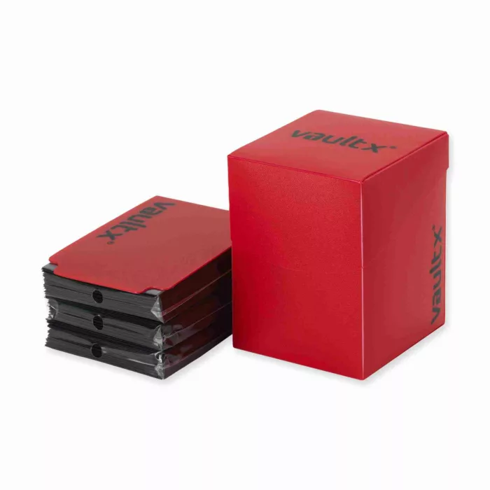 Vault X - Large Deck Box with 150 Sleeves - Red