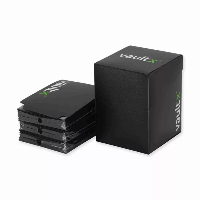 Vault X - Large Deck Box with 150 Sleeves - Black