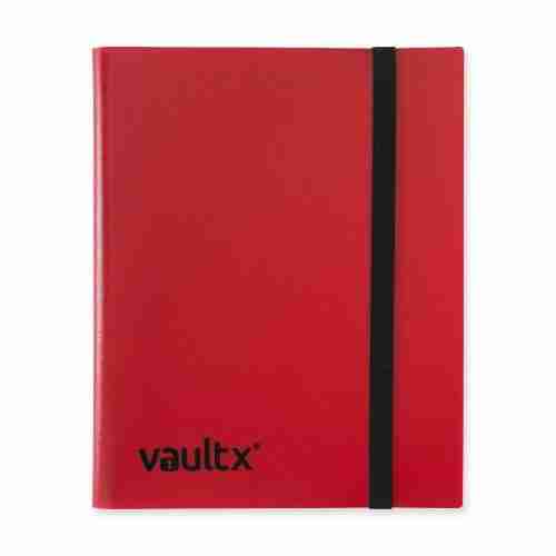 Vault X - 9-Pocket Strap Binder - Red