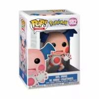 A box containing 9 inch POP! vinyl figure, Pokemon - Mr. Mime #580 - Red and White