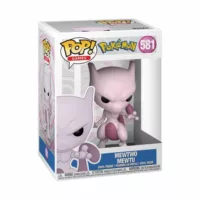 A box containing 9 inch POP! vinyl figure, Pokemon - Mewtwo - white and purple