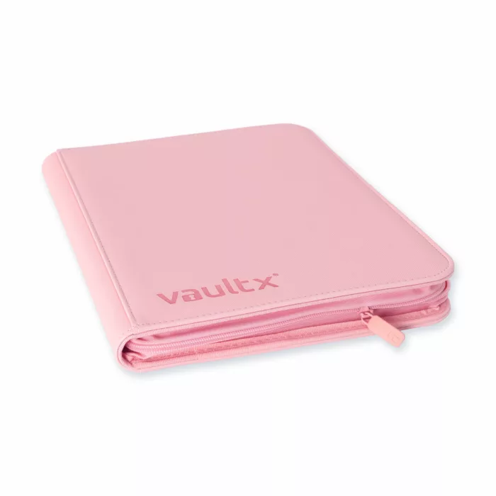 vaultx 9 pocket exo tec zip binder pink