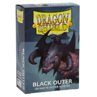 Dragon Shield - Standard Outer Sleeves 100pk – Matte Black
