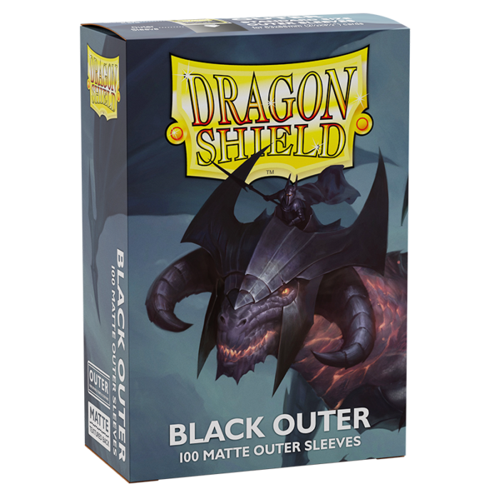 Dragon Shield - Standard Outer Sleeves 100pk – Matte Black