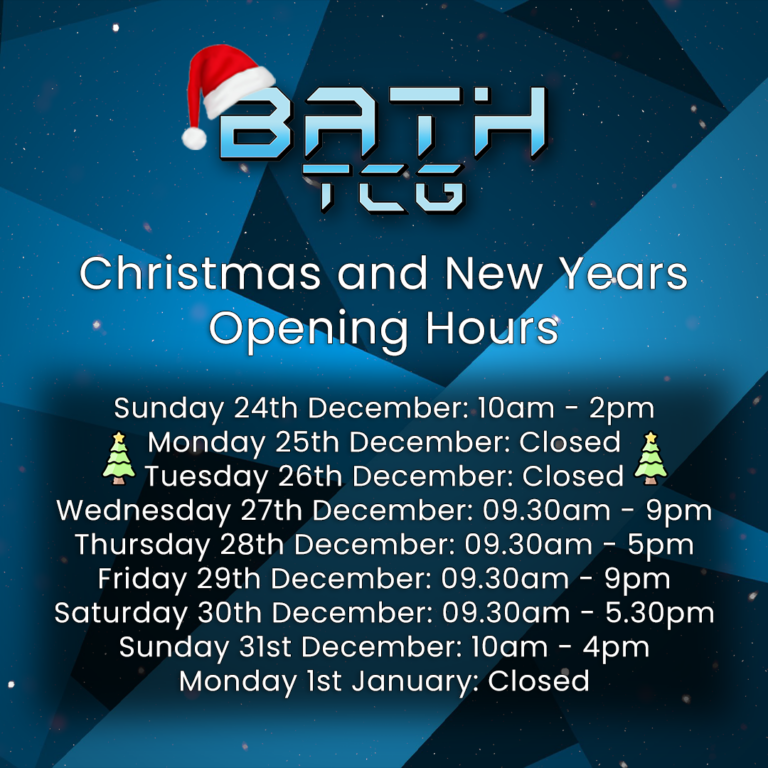 Christmas and New Years Opening Hours