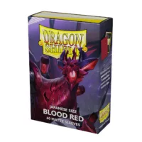Dragon Shield - Matte Japanese Size Sleeves 60pk - Blood Red