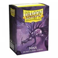 Dragon Shield - Dual Matte Art Standard Size Sleeves 100pk - Limited Edition Metallic Soul Purple
