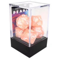 Boxed Poly Dice Set - Pearl Chaos - Pink