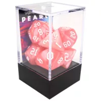 Boxed Poly Dice Set - Pearl Chaos - Rose