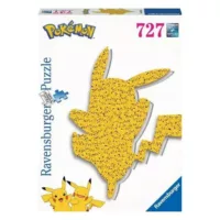 Jigsaw Puzzle Pokemon Shaped Pikachu - 727 Pieces Puzzle