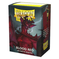 Dragon Shield - Matte Standard Size Sleeves 100pk - Blood Red